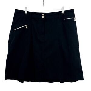DAILY SPORTS Short Skort Women's Size 16 Black Athletic Tennis Golf Stretch